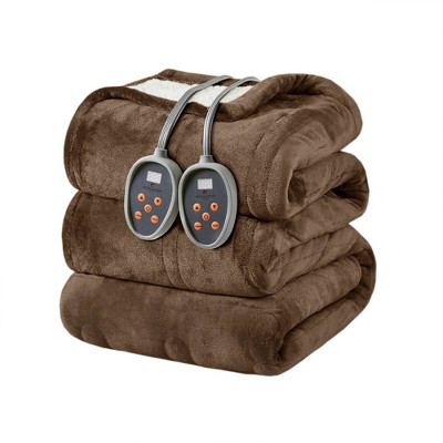 Plush to Berber Electric Heated Bed Blanket