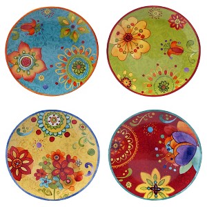 Salad Plate 8.75" Tunisian Sunset Set of 4 - Certified International - 1 of 3