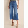 VENUS Womens Sophia Wide Leg Crop Jeans - 2 of 4