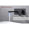 PAGED Wall Mount Faucet, Single Handle Bathroom Vanity Sink Faucets, Faucet for Bathroom Sink, 2 Holes Brass Rough-in Valve Included - 4 of 4