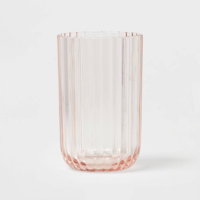 16oz Plastic Ribbed Tall Tumbler Pink - Threshold™ : Target