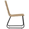 vidaXL Patio Chairs 2 pcs Poly Rattan Oak - 4 of 4