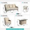 XIZZI OUTDOOR SWIVEL ROCKER SETS: 3-PC Rocker + Modular Sofa & Fire Pit Options - All-Weather Fabric, 8 Color Choices for Patio, Garden, Poolside - 2 of 4