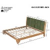 Christopher Knight Home Oliver Mid-Century Modern Pine Wood Platform Bed Frame with Headboard - 3 of 4