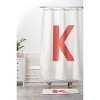 Deny Designs April Lane Art Block Monogram Shower Curtain - 3 of 3