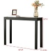 Kings Brand Furniture Russel Console Table - Modern Entryway Sofa Table, Behind The Couch, Hallway, Living Room - 2 of 4