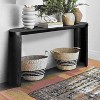 TiramisuBest 40in Console Table with Storage Shelf, Retro Entryway Table with AdjusTable Storage Shelf, Sofa Couch Table with Light Espresso - 2 of 4