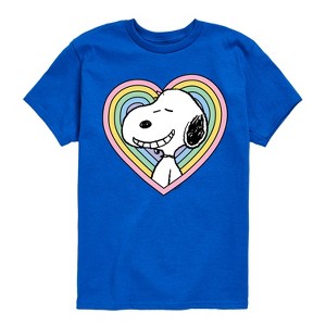 Boys' - Peanuts - Snoopy Heart Short Sleeve Graphic T-Shirt - 1 of 4