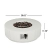 Christopher Knight Home Elisha Outdoor 40,000 BTU Lightweight Concrete Fire Pit Table with Tank Holder and Lid - 3 of 4