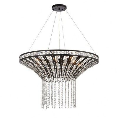 Elk Home Fantania 8 - Light Chandelier in  Matte Black
