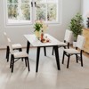 Tangkula Foldable Dining Chair Set of 4 w/Padded Seat & Tilt Backrest Rubber Wood Legs - 2 of 4
