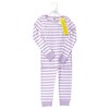 Hudson Baby Infant Girl Cotton Pajama Set, Lilac Stripe - 2 of 4