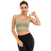 DOMETOUR Solid Crop Sleeveless Ribbed Knit Top - 2 of 4