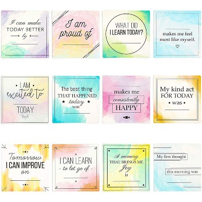 Paper Junkie 12-Pack Dry Erase Magnets, Inspirational Quotes Decoration for Refrigerator (4 x 4 Inches)