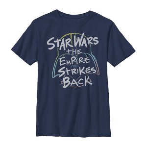 Boy's Star Wars Empire Strikes Back Crayon Outline T-Shirt - 1 of 3
