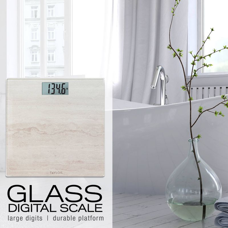 Taylor Digital Glass Scale Travertine, 5 of 10