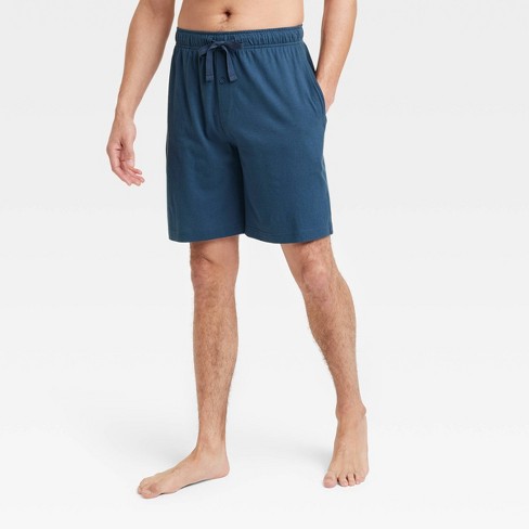 Men's 9 Knit Pajama Shorts - Goodfellow & Co™ Dark Teal Blue L