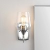 Valda Wall Sconce - Nickel/Clear - Safavieh - image 4 of 4