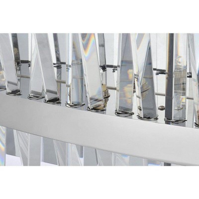 Serephina 24" Chrome Crystal Bath Sconce