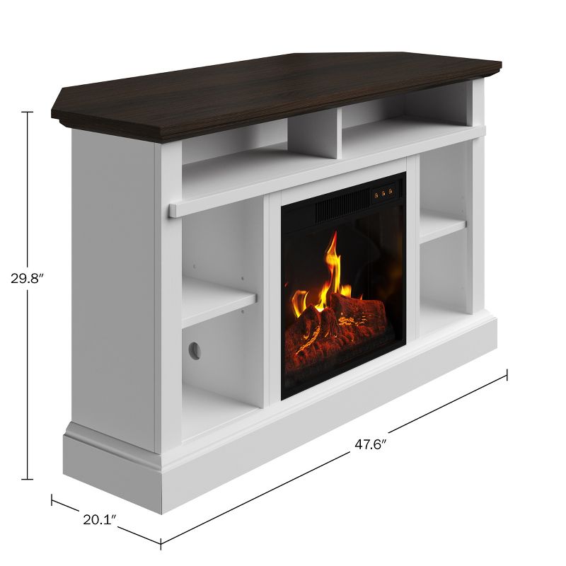 Northwest Freestanding Electric Fireplace with Mantel and Remote, 3 of 13