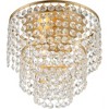 Crystorama Lighting Gabrielle 3 - Light Flush Mount in  Antique Gold - image 3 of 4