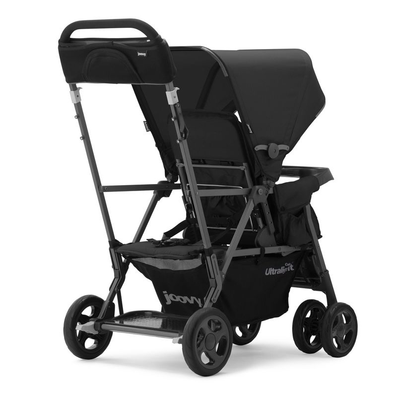 Joovy Caboose Too Ultralight Sit Stand Double Tandem Stroller - Black, 4 of 8