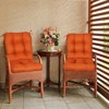 EAGLE PEAK Tufted Outdoor/Indoor Seat/Back Chair Cushions, Set of 2, 42'' x 21'' - 2 of 4