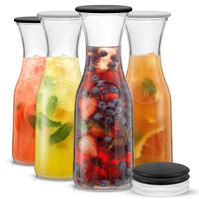 Water Pitcher with Spout –Elegant Serving Carafe for Water, Juice