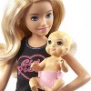 Barbie Skipper Babysitters Inc Set with Blonde Doll in 'Girl Power' Top, Baby Doll - 3 of 4