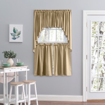Harvest Polyester Light-Filtering Rod Pocket Swag Valance Pair 62x38