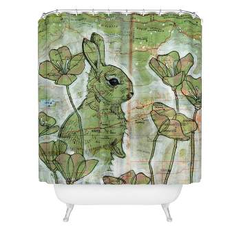 Deny Designs Land Of Lulu Signs Of Spring Shower Curtain