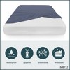Continental Sleep, Zippered Mattress Protector Cover, Waterproof, Easy to Clean, Fits Mattress up to 7-Inch, Twin, Blue - 4 of 4
