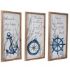 Transpac 23.63 Inch White Spring Coastal Wall Decor Set of 3 Wood Sign Panels for Home Decoration - 3 of 4