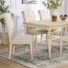 Dexmalle Urban Style Wired White Finish Wood Turned-Leg Dining Table - 3 of 4
