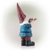 12" Hunting Shirt Magnesium Oxide Garden Gnome Statue Blue - Alpine Corporation - 4 of 4