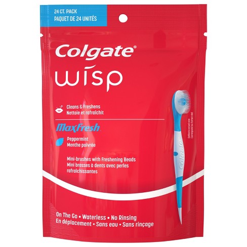 Colgate Max Fresh Wisp Disposable Mini Toothbrush - Peppermint - 24ct - image 1 of 4