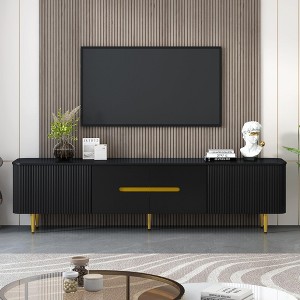 78.7'' Minimalist TV Stand for TVs up to 85 Inches, Modern Entertainment Center Media Console with 4 Spacious Cabinets for Living Room - 1 of 4