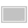 Aluminum Alloy Frameless LED Bathroom Mirror with Dual Light Strips, Adjustable Color Temperature 3000K/4000K/6000K, Anti-Fog, Horizontal/Vertical - 4 of 4