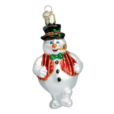 Old World Christmas 4.0 Inch Mr Frosty Ornament Snowman Pipe Tree Ornaments