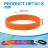 Unique Bargains Sports Party Games Fashion Silicone Bracelet Wristbands 60 Pcs - 2 of 4