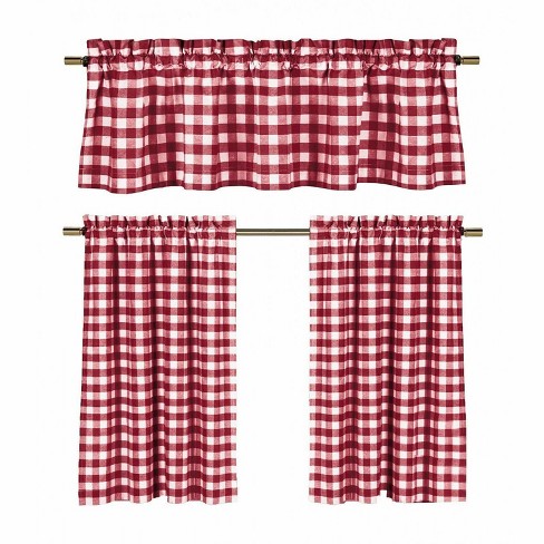 plaid kitchen floor mat