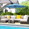 Outsunny 10' Cantilever Hanging Tilt Offset Patio Umbrella with UV & Water Fighting Material and Cross Base (Weight Not Included) - 3 of 4