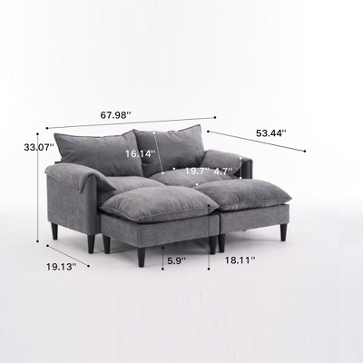 Vynxaria Convertible U-Shaped Sofa with Storage - Stylish Comfort for Any Space