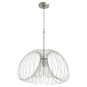 Quorum Lighting Loopy Loop 1 - Light Pendant in  Brushed Silver - 1 of 1