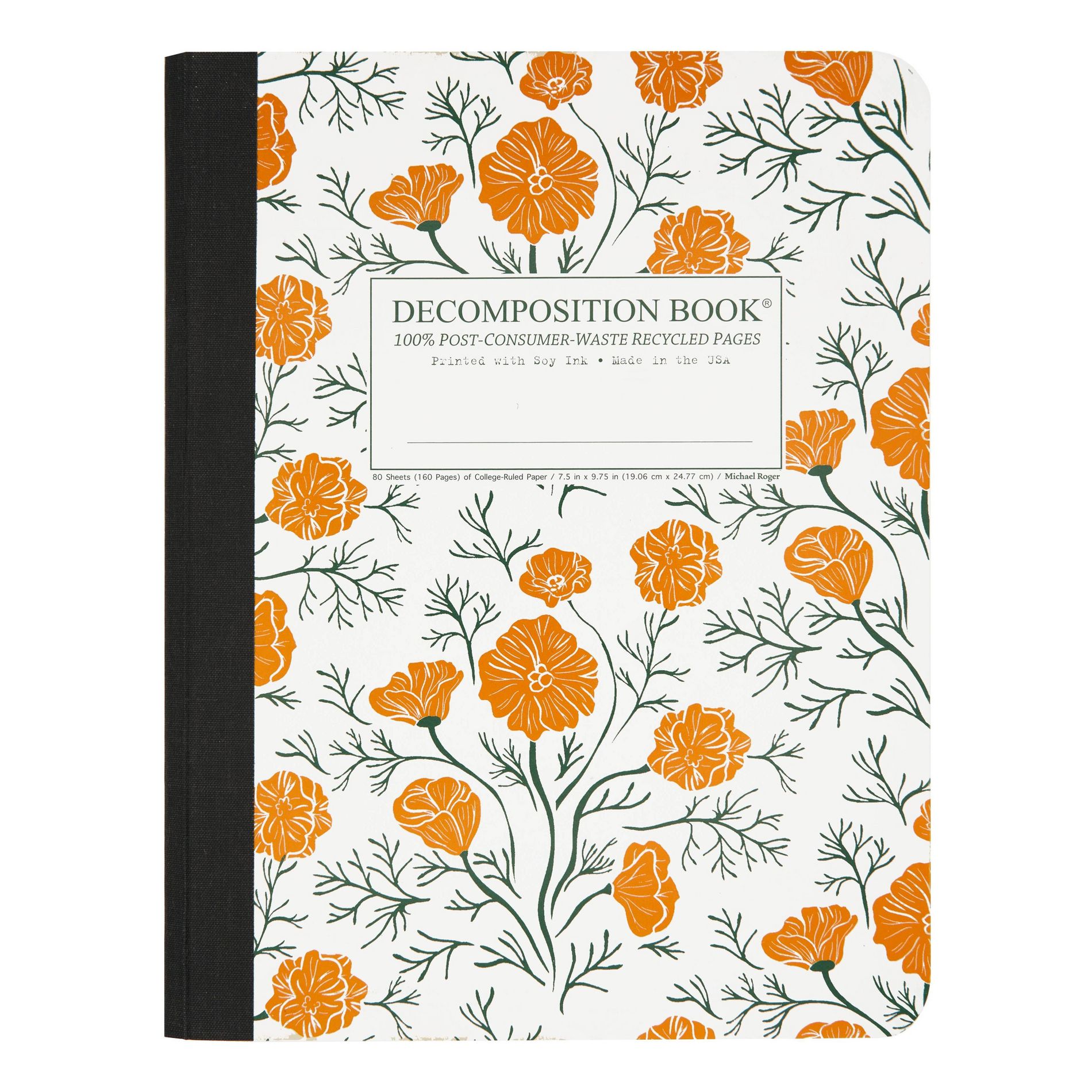Decomposition Book 80pg College Ruled Composition Notebook (Designs May Vary): Multicolor, Flexible Cover, 7.5 x 9.75 Inches