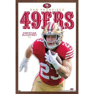 Trends International NFL San Francisco 49ers - Christian McCaffrey Feature Series 24 Framed Wall Poster Prints - 1 of 4