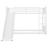 NicBex Twin over Twin Bunk Bed with Guardrail and Slide,Metal Twin Loft Bed with Ladder,Modern Bunk Beds,Noise Reduced Bunk Beds for Bedroom - 4 of 4