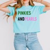 Simply Sage Market Women's Pinkies and Pearls Short Sleeve Relaxed Fit Cropped Tee - 2 of 4