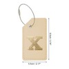 Unique Bargains Luggage Tag Khaki 1 Pc - 2 of 4