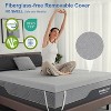 Vipbear Firm Mattress Topper Queen 3 Inch, Firm to Extra Firm Reversible Bed Topper, High-Density Memory Foam Mattress Pad with Removable Cover - 2 of 4